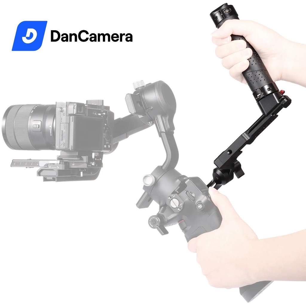 Tay Cầm Nhôm Andoer Với Đầu Nối 1 / 4 3 / 8 Thay Thế Giao Diện Cho DJI Ronin S 2 / Ronin SC 2