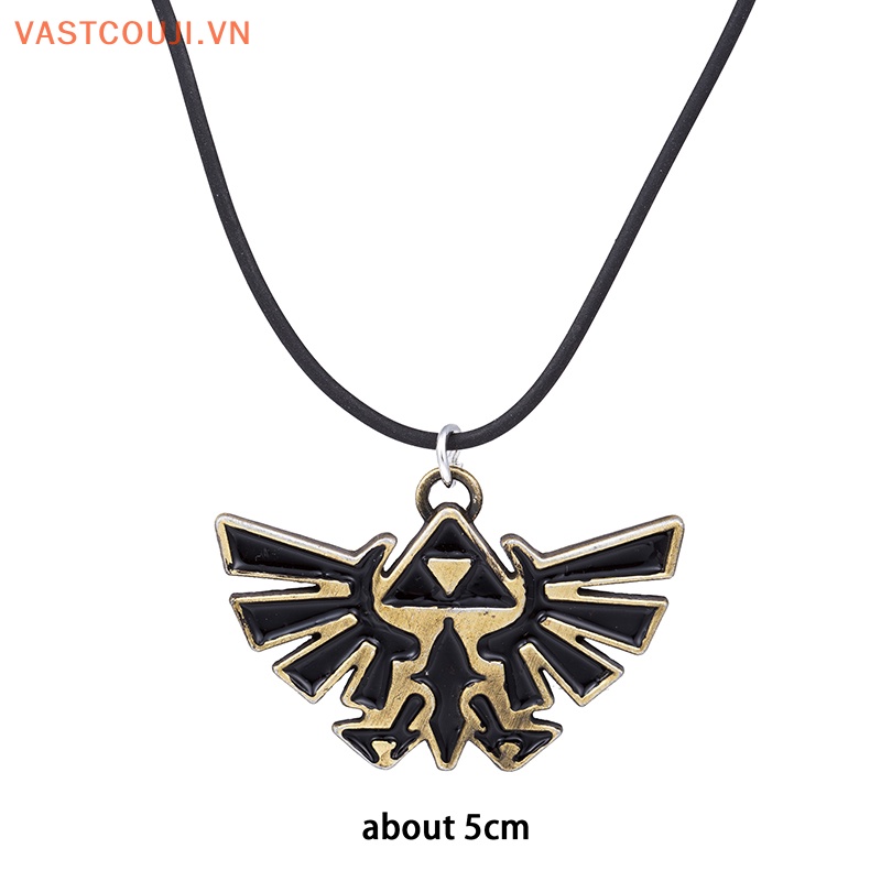 Vòng Cổ Choker Dây Da Mặt Biểu Tượng Zeldas Thời Trang Vintage Cho Nam Và Nữ