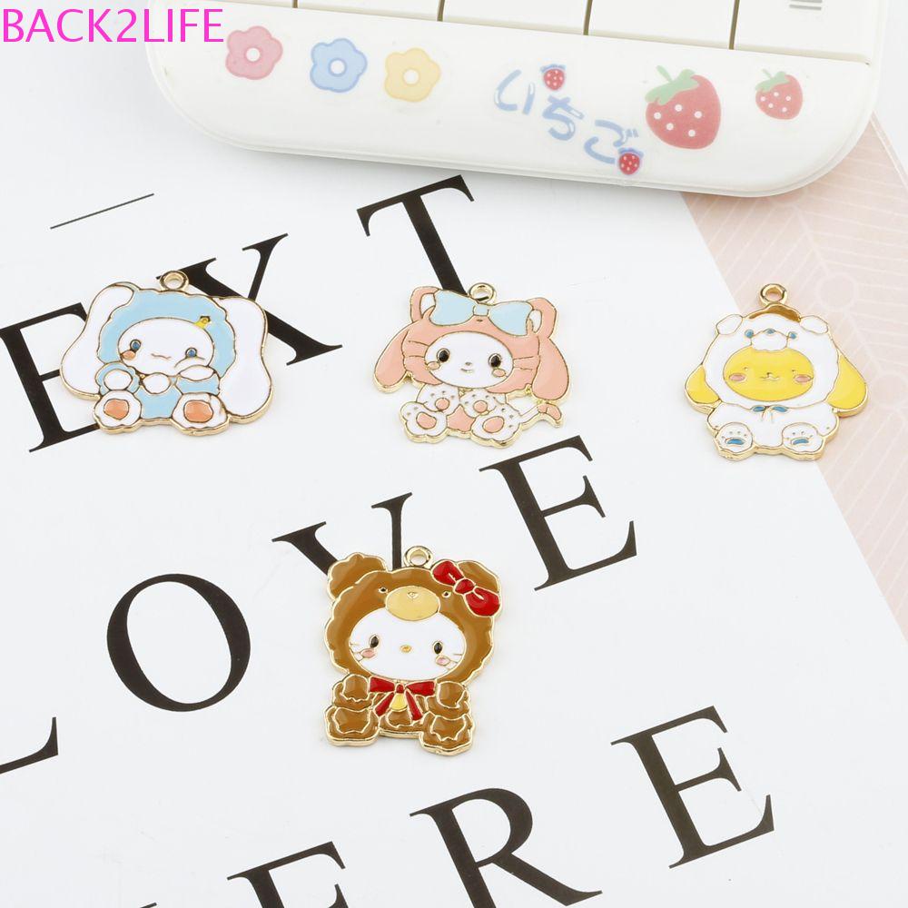 BACK2LIFE Bộ Dụng Cụ Tự Làm Trang Sức Điện Thoại / Móc Khóa Hình Mèo Kitty / Cinnamoroll Bằng Hợp Kim
