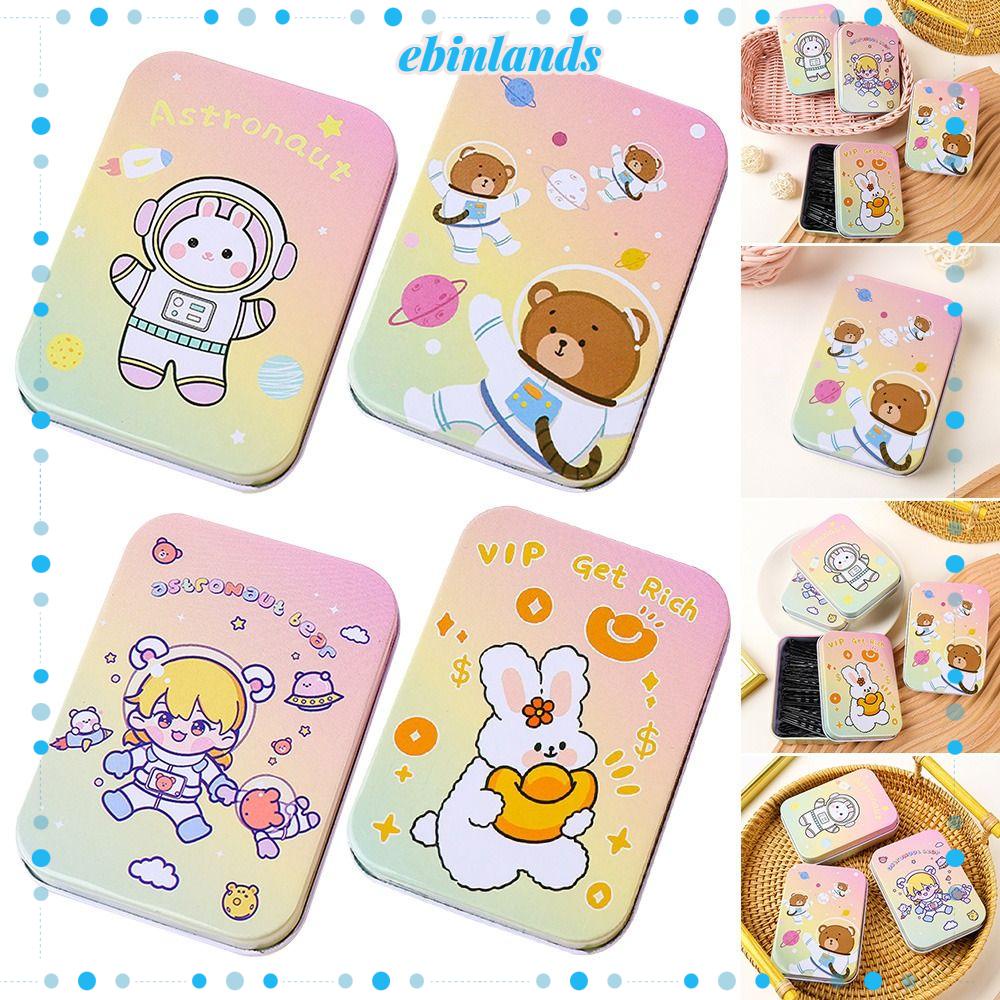 EBINLANDS Hộp Đựng Trang Sức In Hình Hoạt Hình Dễ Thương Ốp