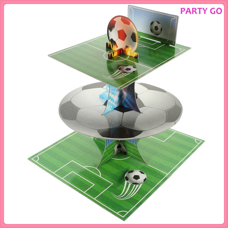 Giá Đỡ Trưng Bày Bánh Cupcake Hình Quả Bóng Rổ / Bóng Đá Bằng Giấy Kraft