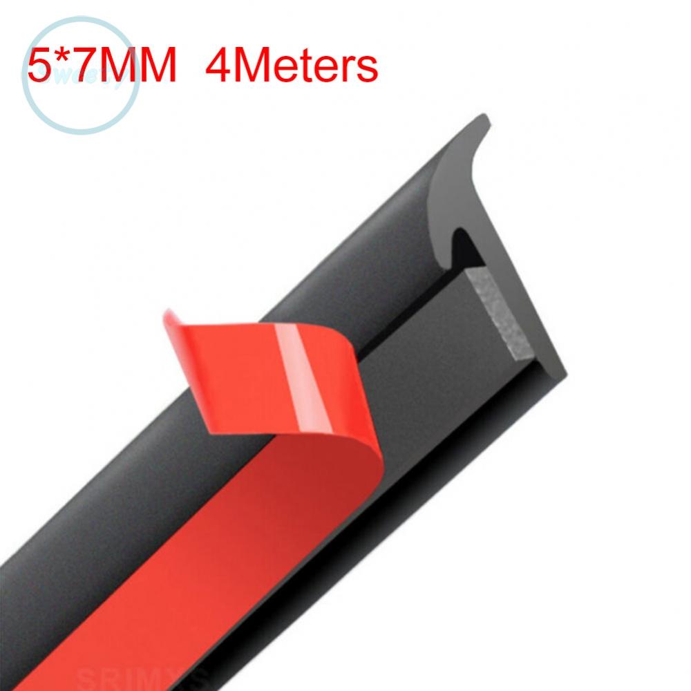 Dây Cao Su 4M Chữ T Dán Mép Cửa Xe Hơi Chuyên Dụng