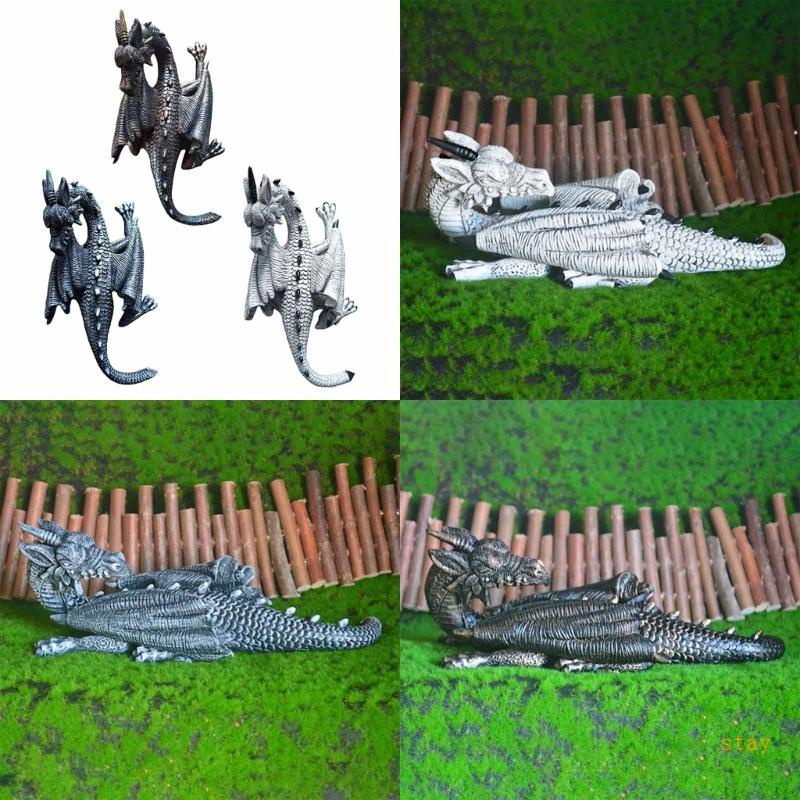 Mô Hình Rồng Bay Bằng Nhựa Resin Trang Trí Sân Vườn