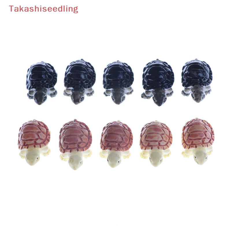 Set 10 Tượng Rùa Mini Trang Trí Sân Vườn