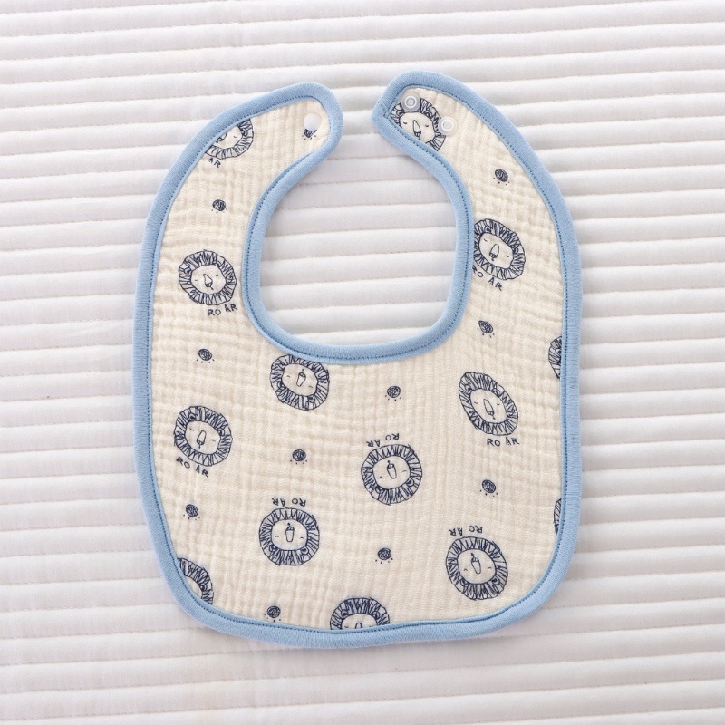 Yếm Cotton 6 Lớp Mềm Mại Hình Chữ U Dành Cho Bé Sơ Sinh