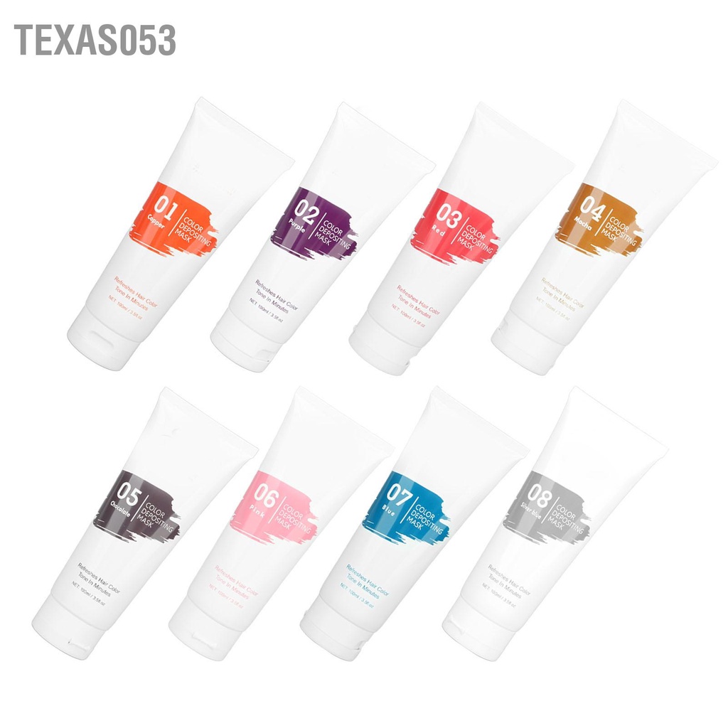 Texas053 Dầu xả cho tóc nhuộm 100ml Dễ dàng tạo màu Nhẹ nhàng