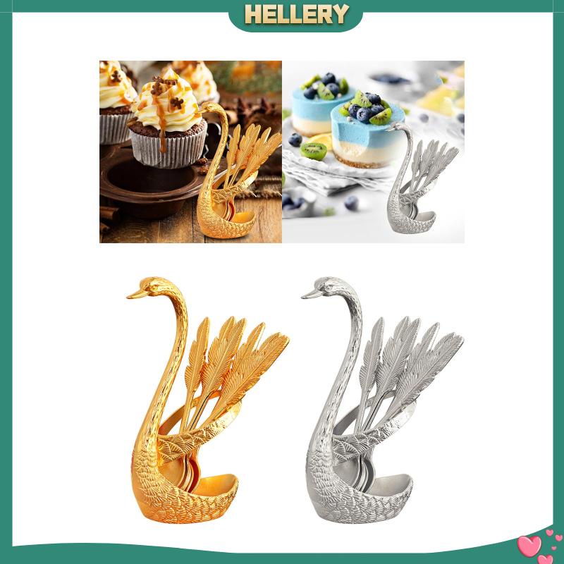 Giá Đỡ Muỗng Cà Phê Hình Thiên Nga Dùng Trang Trí Bàn Ăn