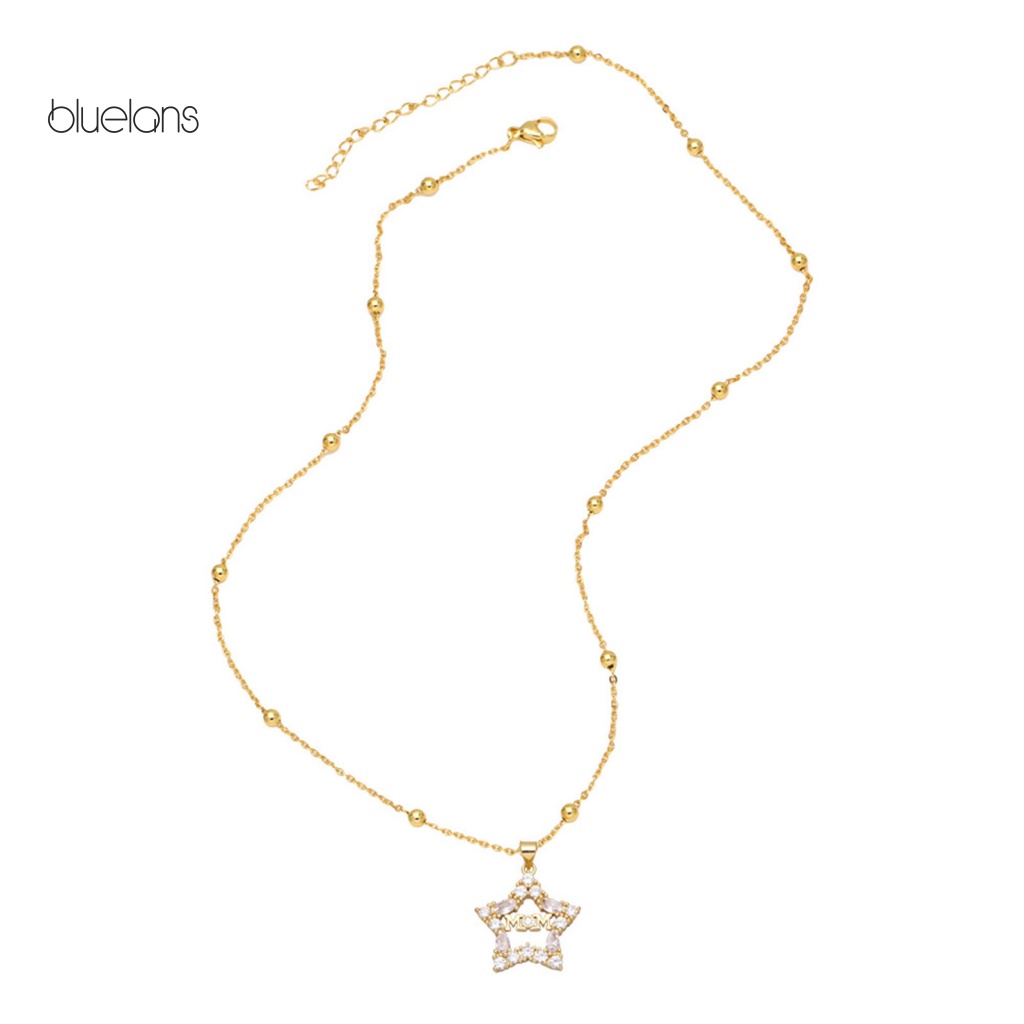 Vòng cổ Mặt Hình Ngôi Sao Năm Cánh Mạ Điện Lâu Trôi Cho Nữ