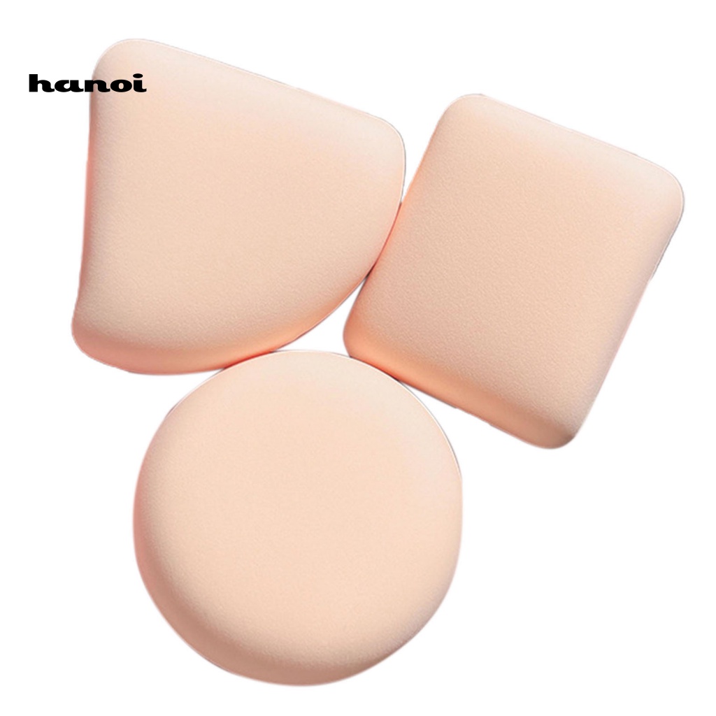 Set 3 Mút Trang Điểm Mềm Mịn Thoáng Khí Có Thể Sử Dụng Ướt Và Khô