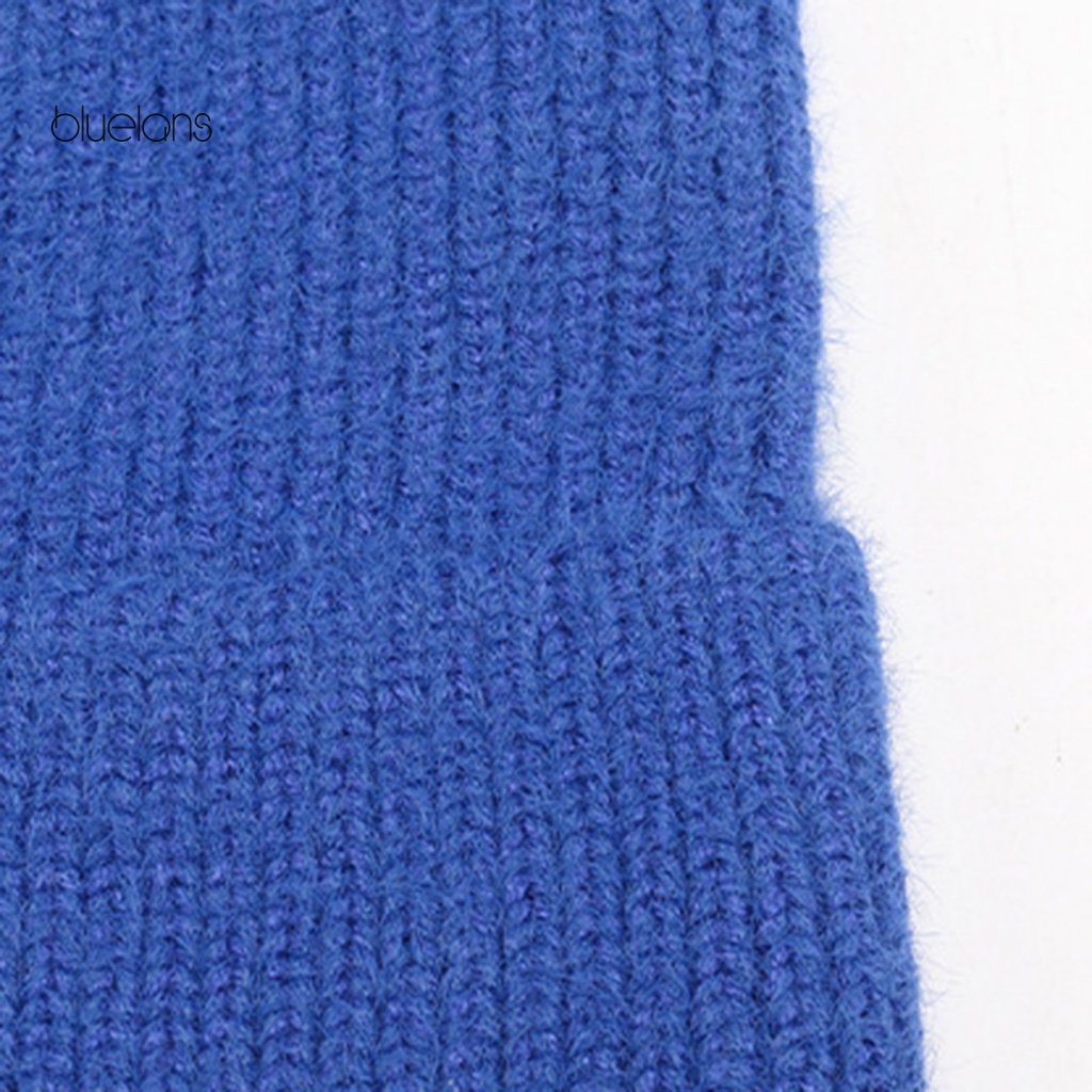 Mũ Len Beanie Mềm Mại Co Giãn Chống Lạnh In Chữ Thời Trang Mùa Đông Cho Cặp Đôi