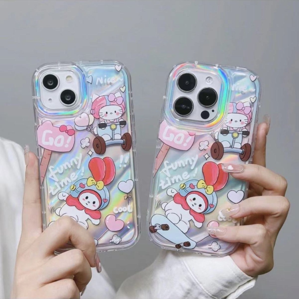 Ốp Điện Thoại Dẻo Họa Tiết Hoạt Hình Mèo Melody Dễ Thương Chống Sốc Cho Iphone 138p 14 xr7pro / 12 11xsmax 33QG