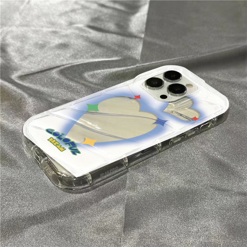 Ốp Điện Thoại Mềm Trong Suốt Họa Tiết Nhãn Dán Dễ Thương Cho iPhone14promax / sinsxr 1312 8711plus