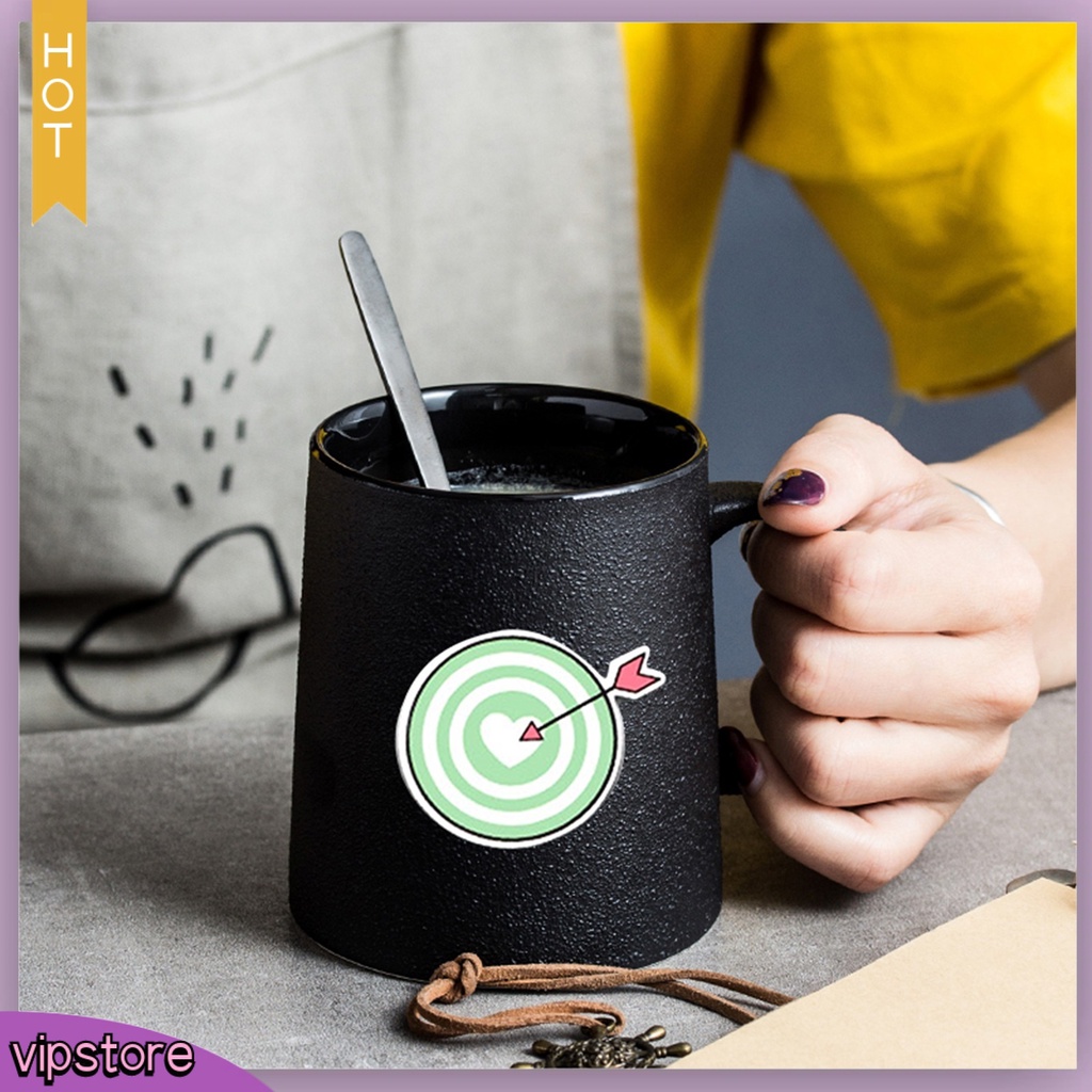 <VIP> Set 50 Miếng Dán Chống Thấm Nước Hình Trái Tim Trang Trí Ván Trượt