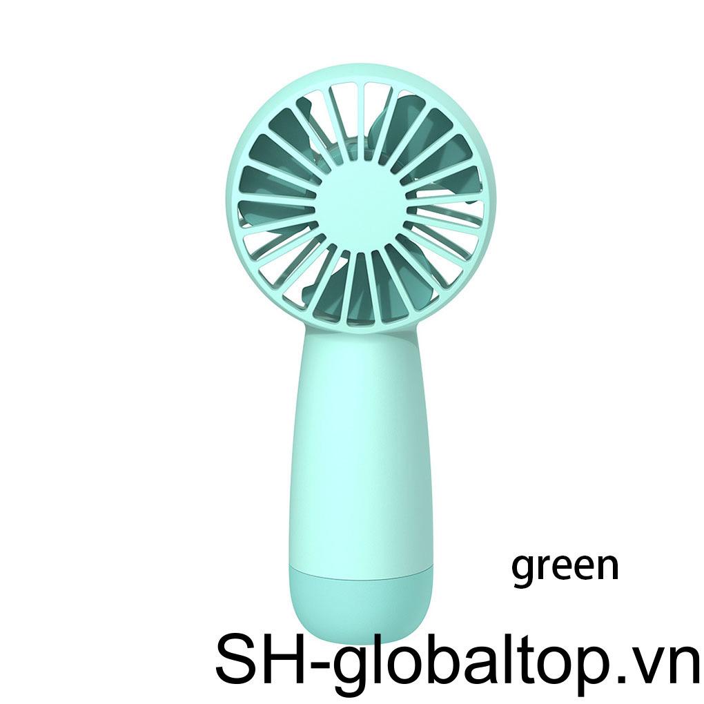 Quạt Làm Mát 3 Bánh Răng Sạc Type-C 1500mAh Bằng ABS Dễ Điều Chỉnh Tiếng Ồn Nhỏ Gọn Có Dây Đeo