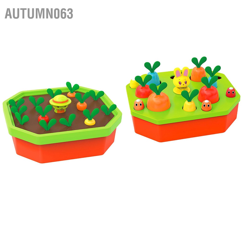 Autumn063 Đồ Chơi Thu Hoạch Cà Rốt Rau Trí Nhớ Trò Hình Dạng Phân Loại Màu Sắc Phát Triển Kỹ Năng Vận Động Tinh Cho Trẻ 4 5 6 Tuổi