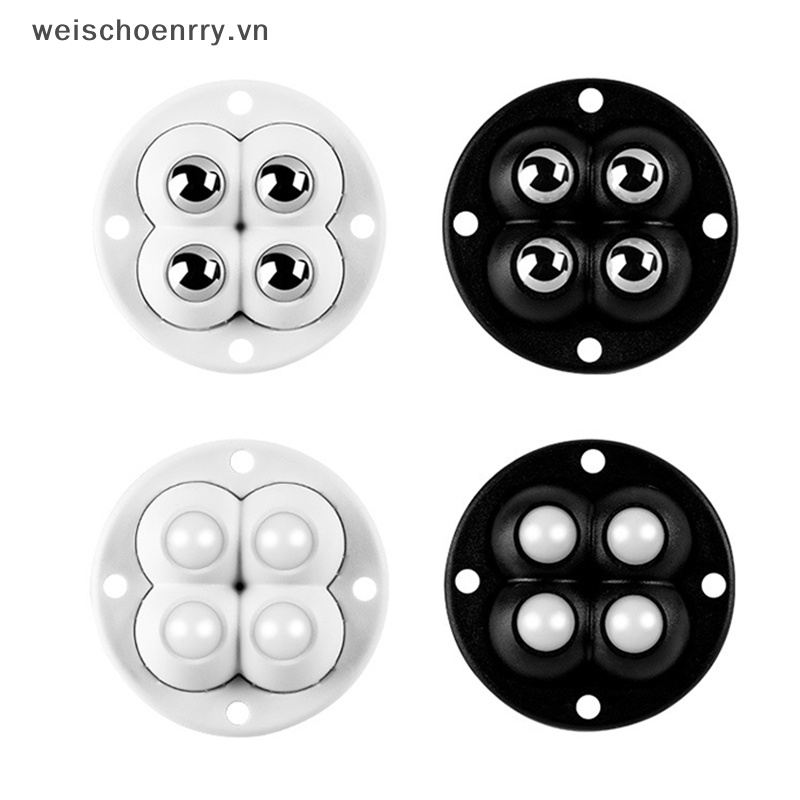 Bộ 4 Bánh Xe Ròng Rọc 4 Hạt Bằng Thép Không Gỉ Không Ồn Tiện Dụng Cho Gia Đình