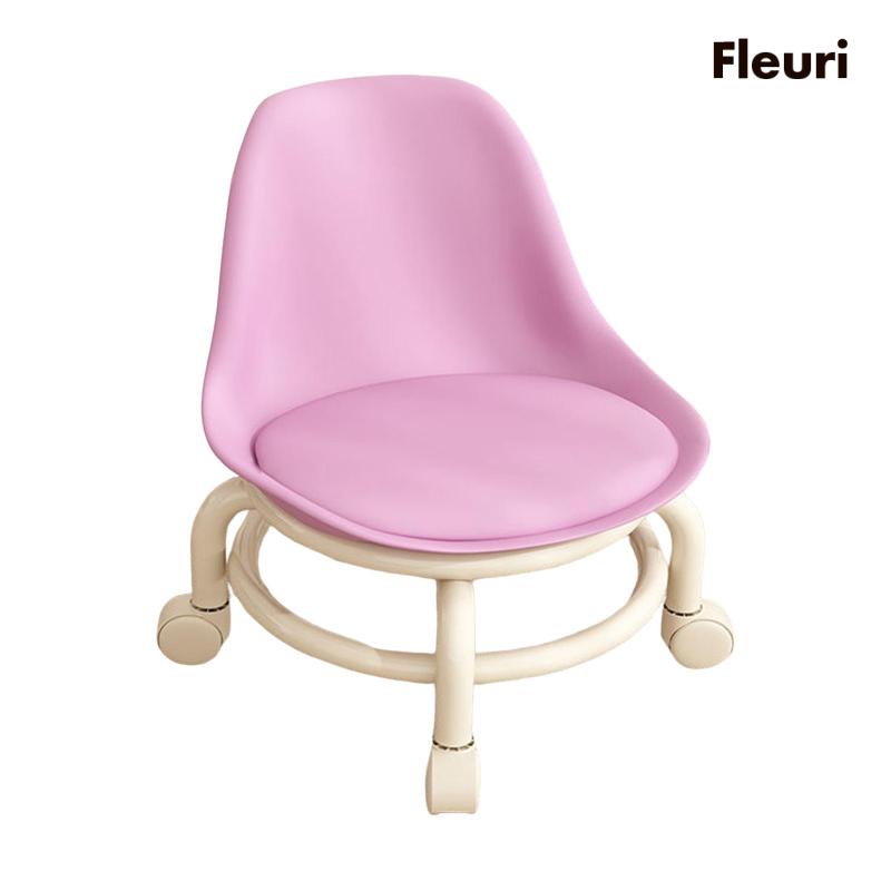 Ghế Xoay Cao 45cm Bằng Thép Không Gỉ Có Lưng Thấp Tiện Dụng