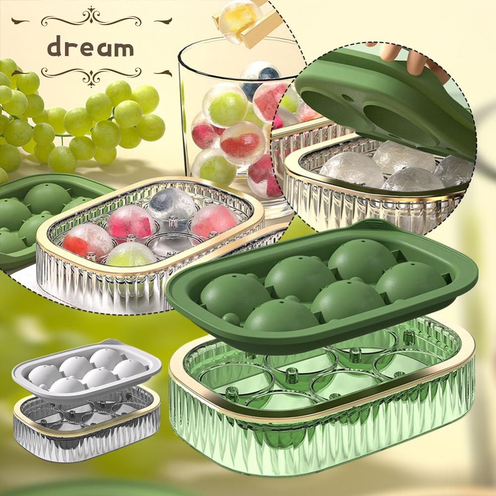 【DREAMLIFE】Ice Cube Moulds Multipurpose PP Round 13*9*3.5cm Create Large Ice Balls