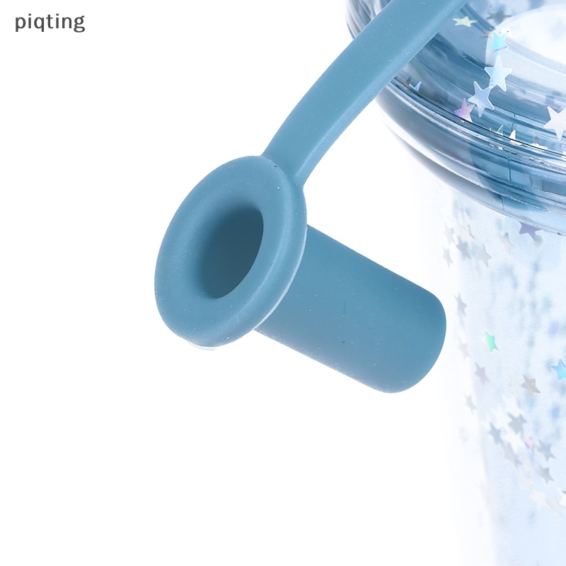 Bình Nước Nhựa Trong Suốt Dung Tích 320ml Kèm Ống Hút Tiện Lợi