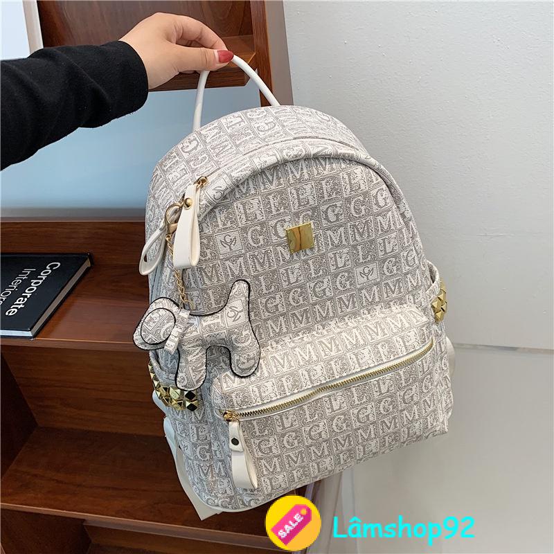 Balo nữ Hoạ Tiết GML Unisex Hot Trend 2023 Phong Cách Hàn Quốc trẻ trung balo học sinh
