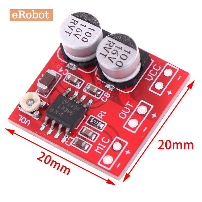 Bảng Mạch Khuếch Đại Âm Thanh Micro LM386 DC4-12V LM386 Chuyên Dụng
