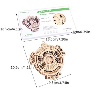 Lịch Gỗ 3D Lắp Ráp Mô Hình Cơ Khí Thủ Công Ba Chiều