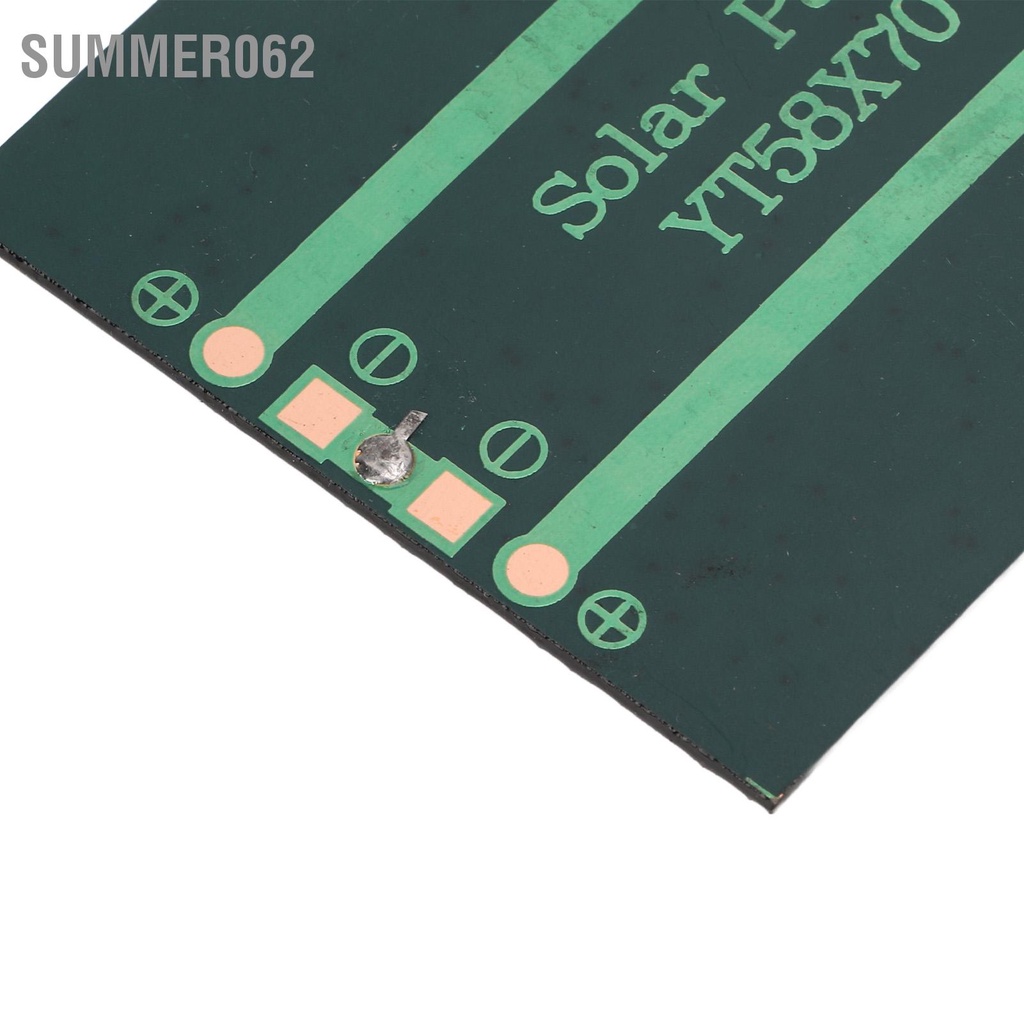 Summer062 2 Tấm Pin Năng Lượng Mặt Trời 0.5W 2.5V DIY Bộ Sạc Polysilicon Có Thể Bảo Vệ Cho Các Thiết Bị Điện Công Suất Thấp