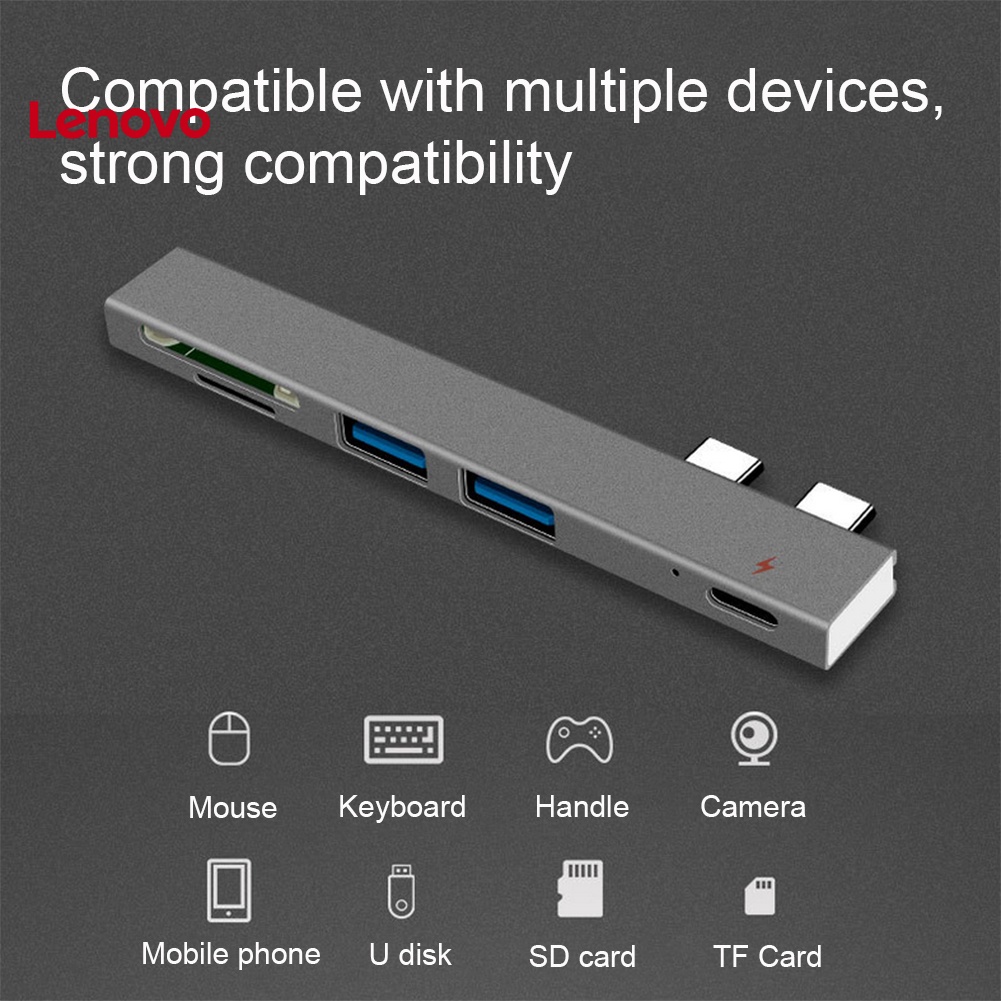 Hub Chuyển Đổi USB-C Sang USB 2.0 PD / TF Kỹ Thuật Số Hình Hoa Hướng Dương