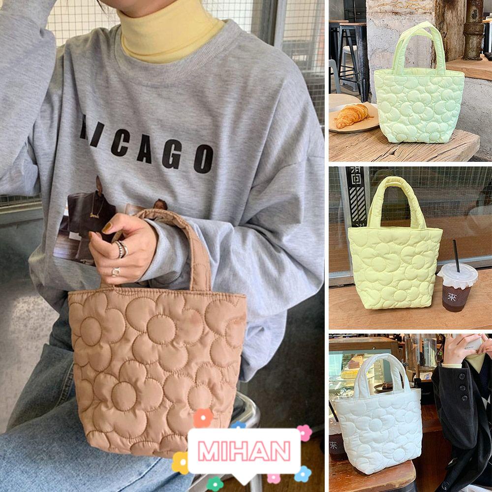 MIHAN1 Túi Đeo Vai Bằng Cotton Thời Trang Dễ Thương Cho Nữ