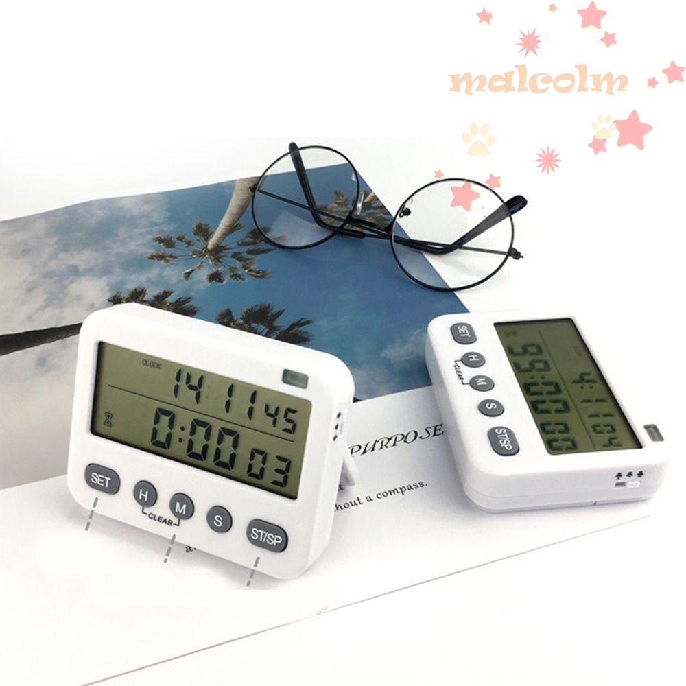 Đồng Hồ Hẹn Giờ Nấu Ăn Màn Hình LCD Hai Mặt Không Ồn Cho Nhà Bếp