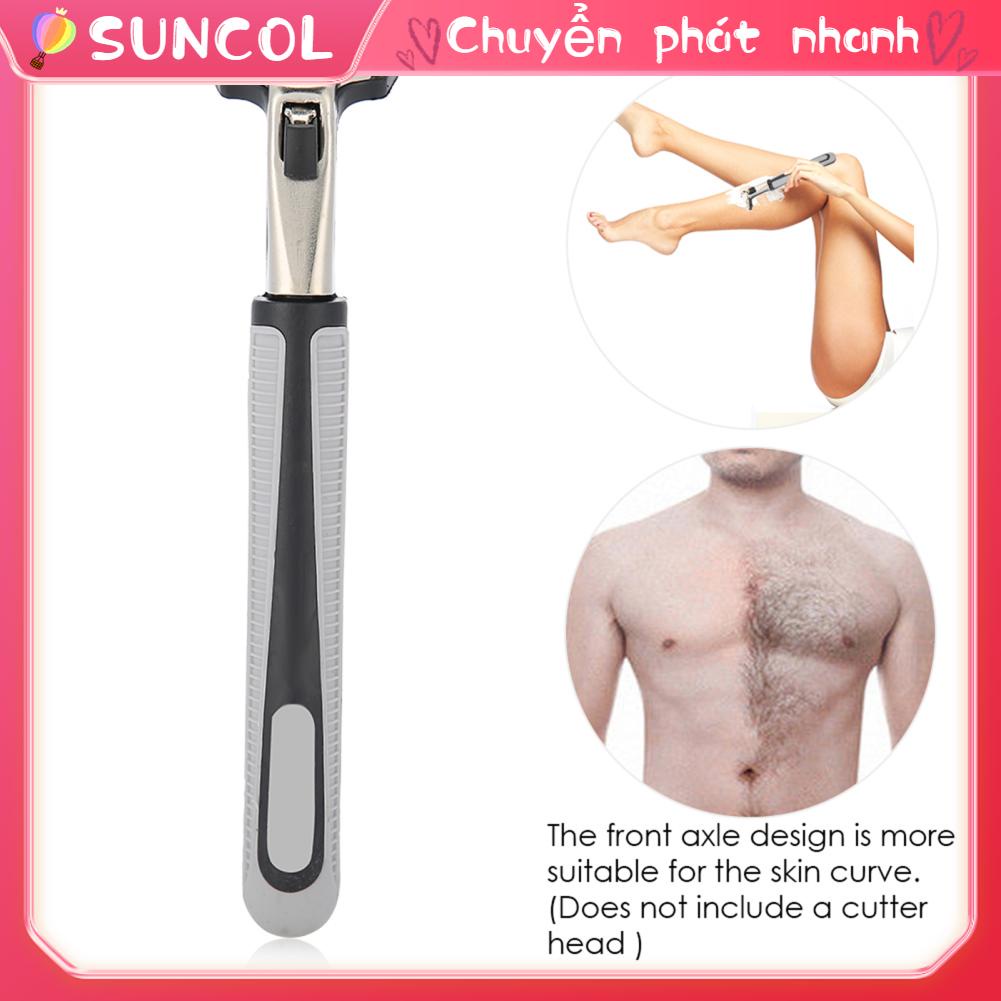 SUNCOL 1 Chiếc Nhựa Chống Trơn Trượt Nam Double Edge Dao Cạo Tay Cầm Thay