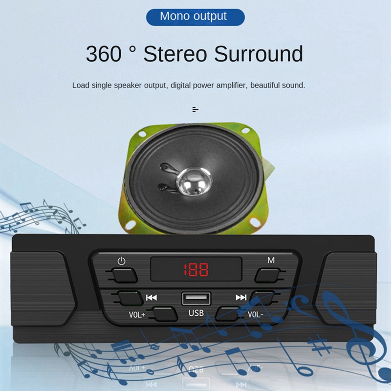 1 Máy Nghe Nhạc mp3 mp3 bluetooth Không Mất Dành Cho Xe Tải Xây Dựng