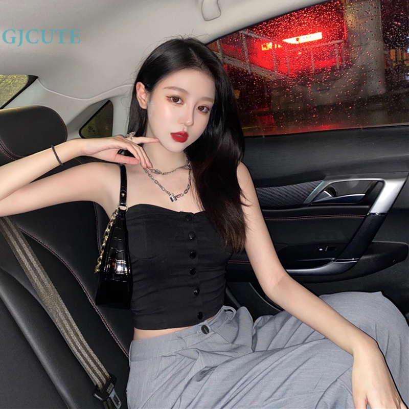 Áo Hai Dây Mỏng Mùa Hè Màu Trơn Gợi Cảm Cho Nữ WTD