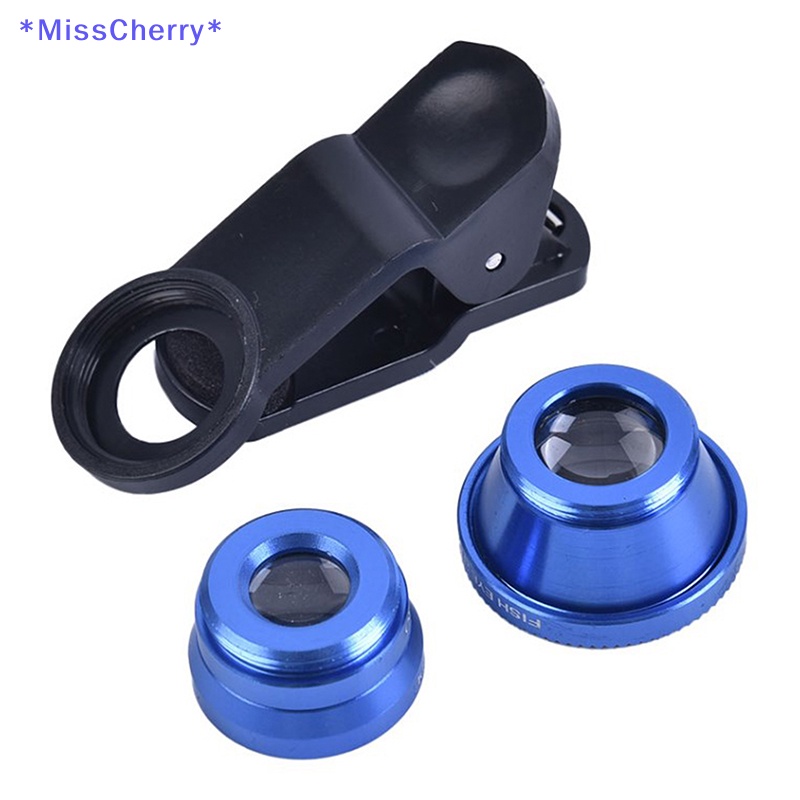 Ống Kính 3 Trong 1 Cho Điện Thoại Thông Minh / Máy Ảnh Kèm Kẹp Tiện Dụng Mới