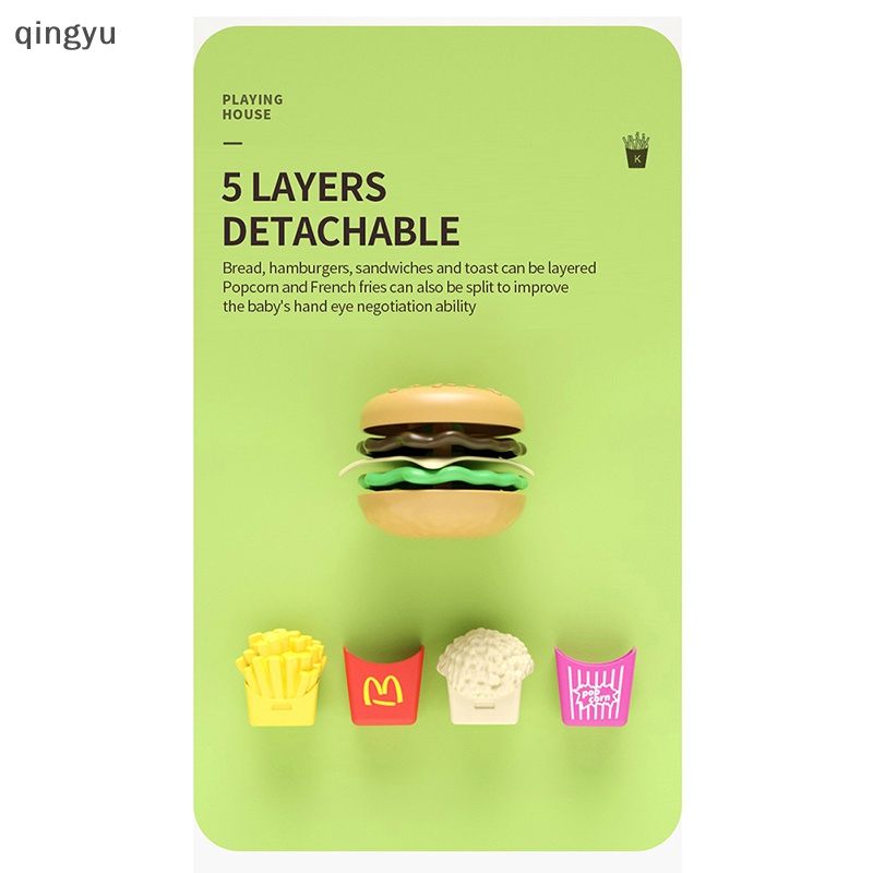 Bộ Đồ Chơi Cắt Bánh Sandwich Khoai Tây Chiên DIY Cho Bé