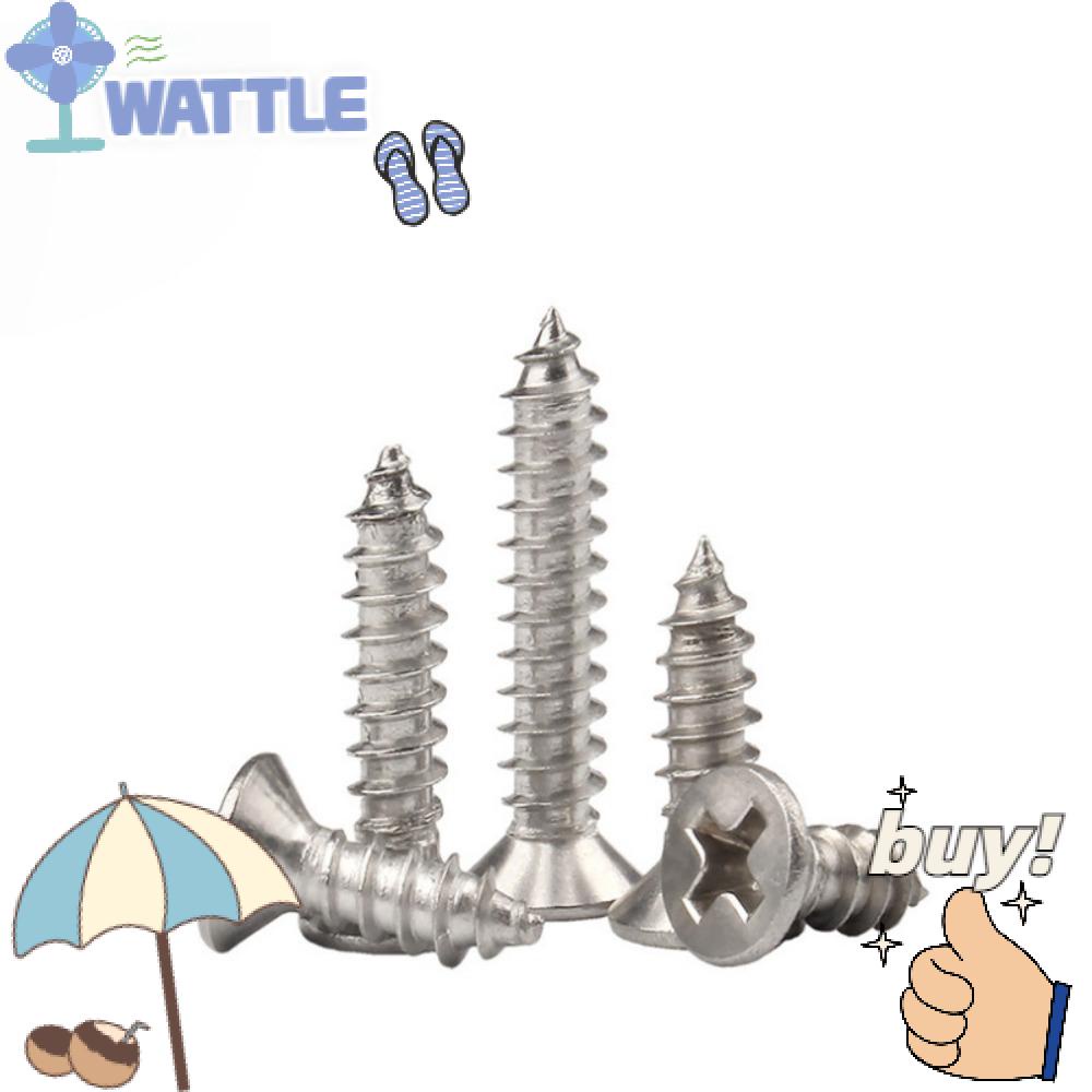 Set 100 Đinh Vít Đầu Dẹt Bằng Thép Không Gỉ M4X30Mm Chuyên Dụng Cắt Gỗ