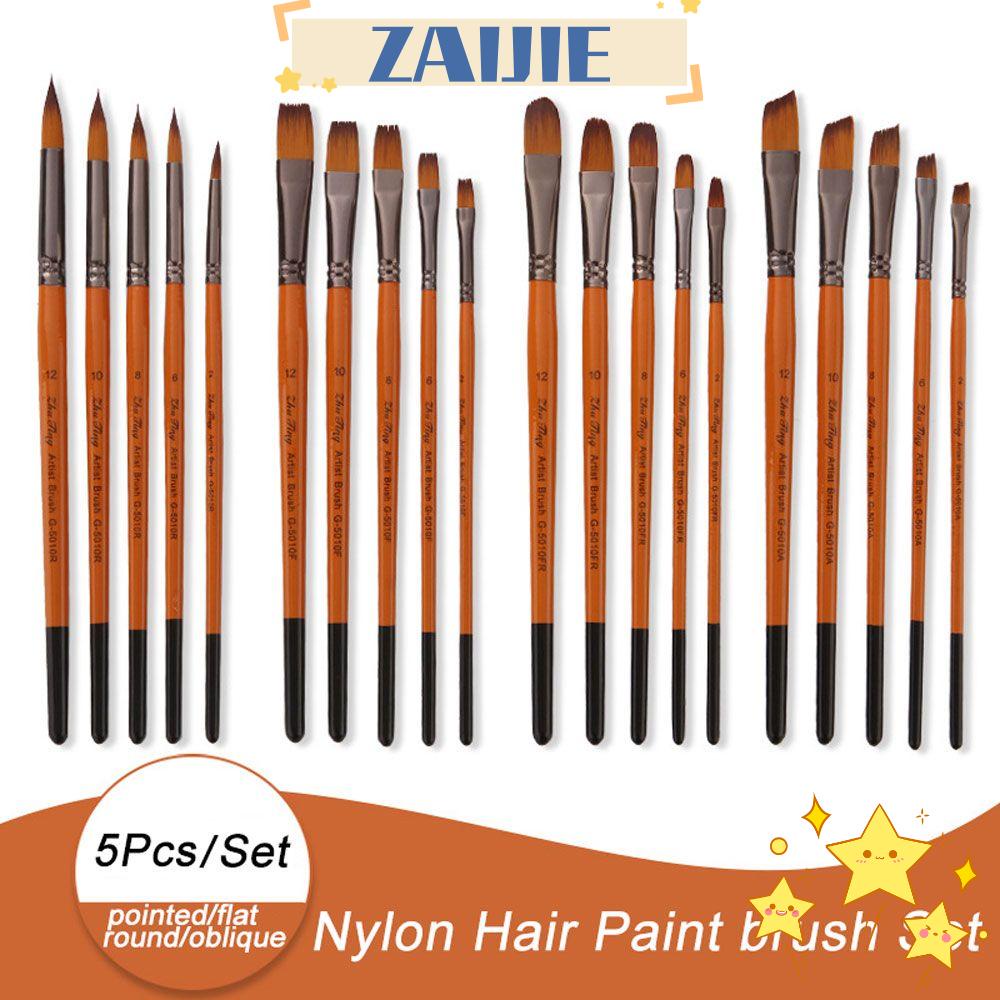 ZAIJIE24 Cọ Sơn Acrylic Cho Người Mới Bắt Đầu