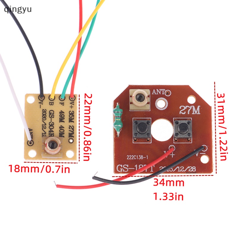 Bảng Mạch Truyền Nhận Tín Hiệu Điều Khiển Từ Xa 27M 2CH rc Cho Xe Hơi rc