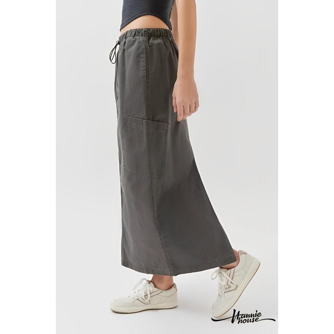 Chân Váy Lưng Thun Phối Dây Rút Cá Tính Thời Trang Cho Nữ