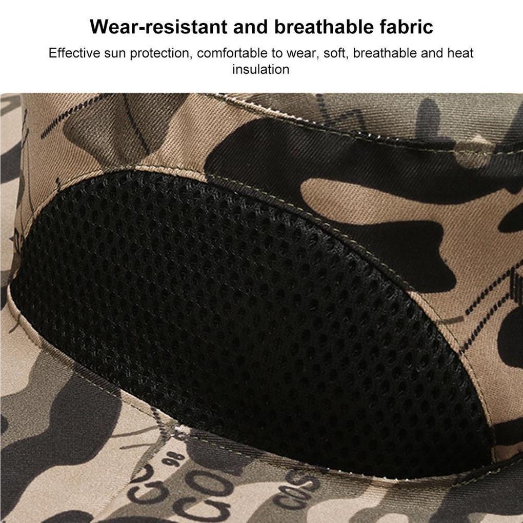 Mũ Chống Nắng Phối Lưới Nhiều Màu Sắc Bảo Vệ Toàn Diện Dùng Khi Đi Câu Cá / Leo Núi