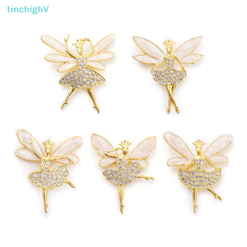 Ghim Cài Áo Hình Cô Gái Múa Ba Lê Đính Đá Sáng Tạo