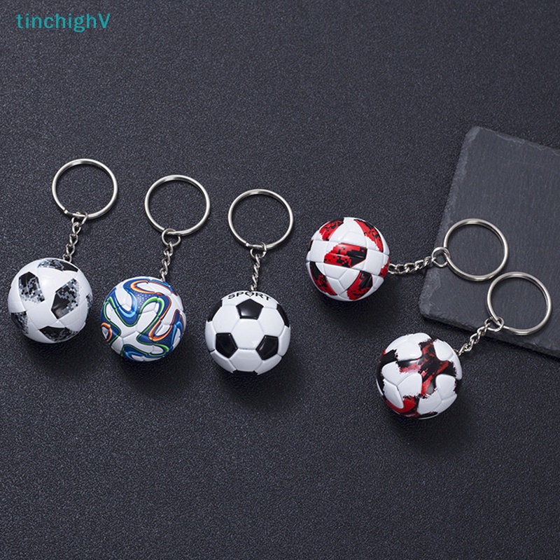 Móc Khóa Da PU Hình Quả Bóng Đá Thời Trang Dành Cho Nam Và Nữ