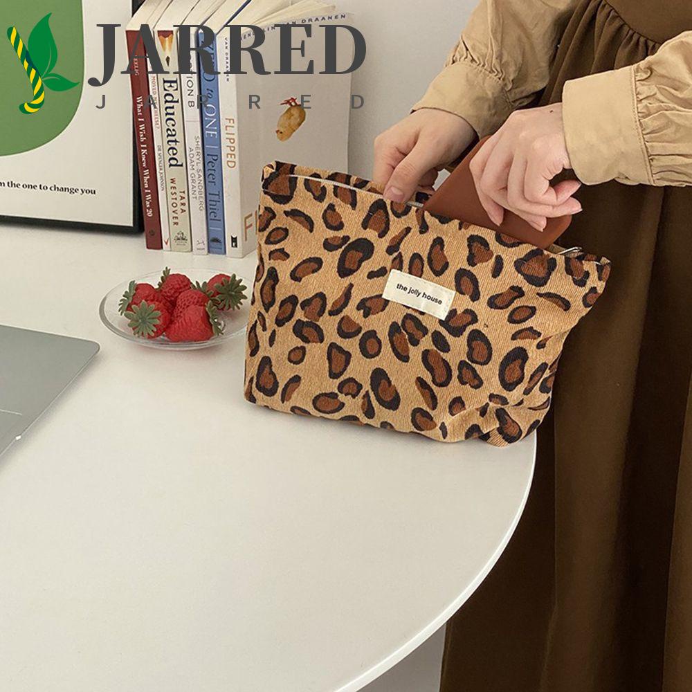 JARRED Túi Đựng Mỹ Phẩm Mềm Mại In Họa Tiết Đơn Giản Sức Chứa Lớn Cho Nữ