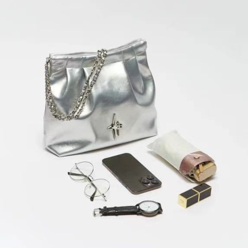 Túi Đeo Chéo dopamine Màu Bạc Mới