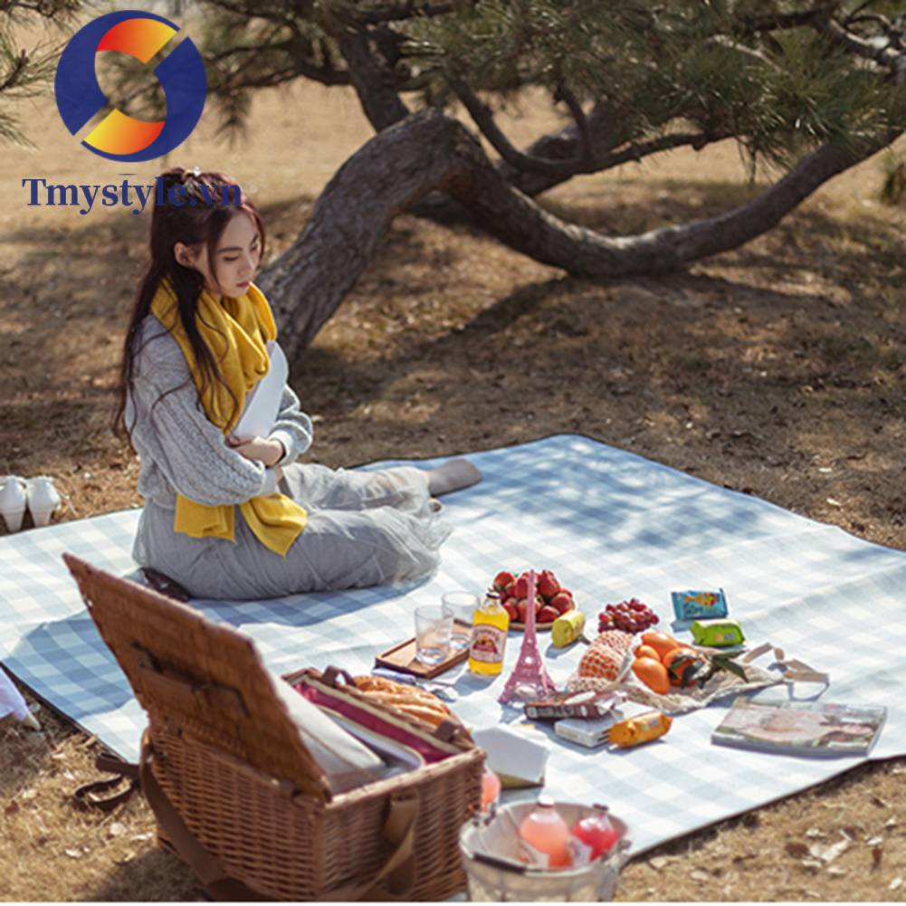Thảm Da Cắm Trại Chống Thấm Nước Gấp Gọn Tiện Dụng
