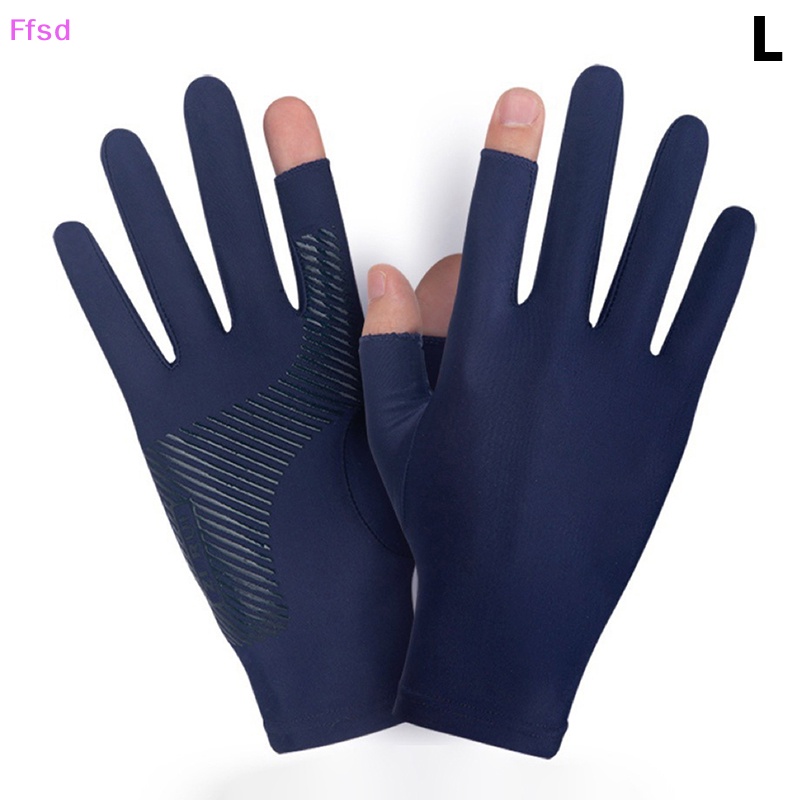 {Ffsd} Mới Găng Tay Lái Xe Mô Tô Thể Thao Chống Trượt Băng Lụa Mỏng Thoáng Khí Cảm Ứng Màn Hình Cảm Ứng Chống Tia Uv Bả