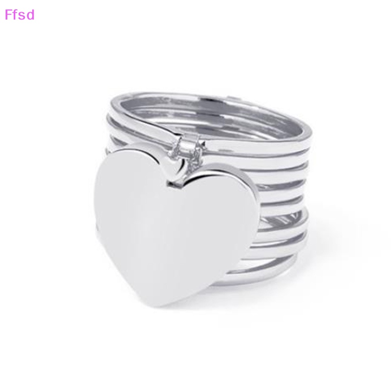 Vòng Đeo Tay / Nhẫn Hình Trái Tim Xoắn Co Giãn 2 Trong 1