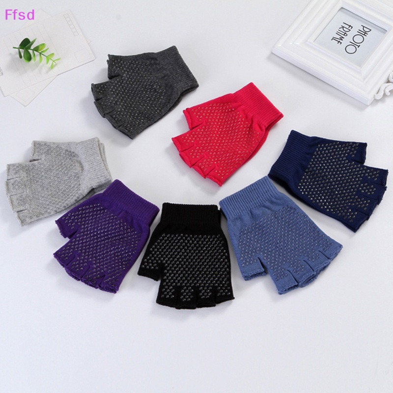 {Ffsd} Mới Găng Tay Nửa Ngón Tập Thể Dục / Đạp Xe / Yoga Chống Trượt * Bán Chạy
