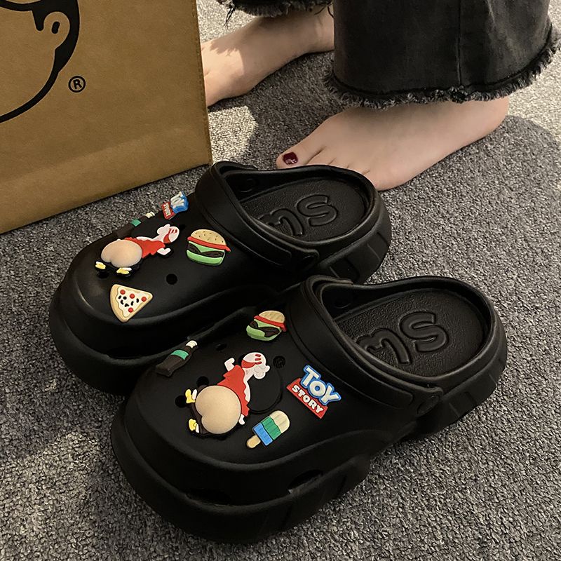 FEIJIANU dép Cross dép sandal nữ giày đi biển đáng yêu thoải mái28Z23071313