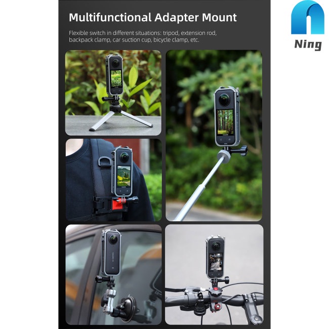 Khung Bảo Vệ Máy Ảnh Bằng Hợp Kim Nhôm Tản Nhiệt Chuyên Dụng Cho Insta360 X3